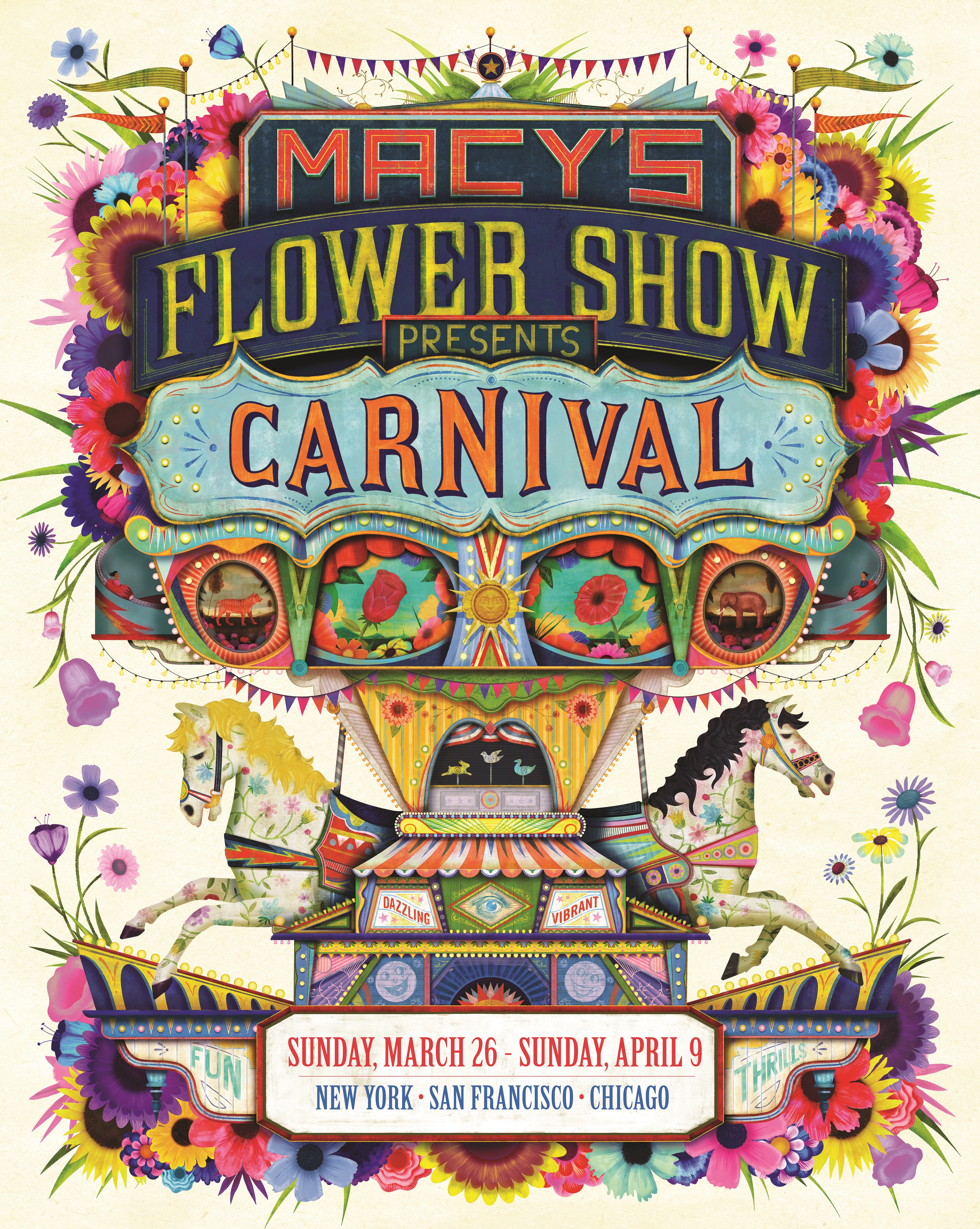Exposição de flores da Macy's - março/abril